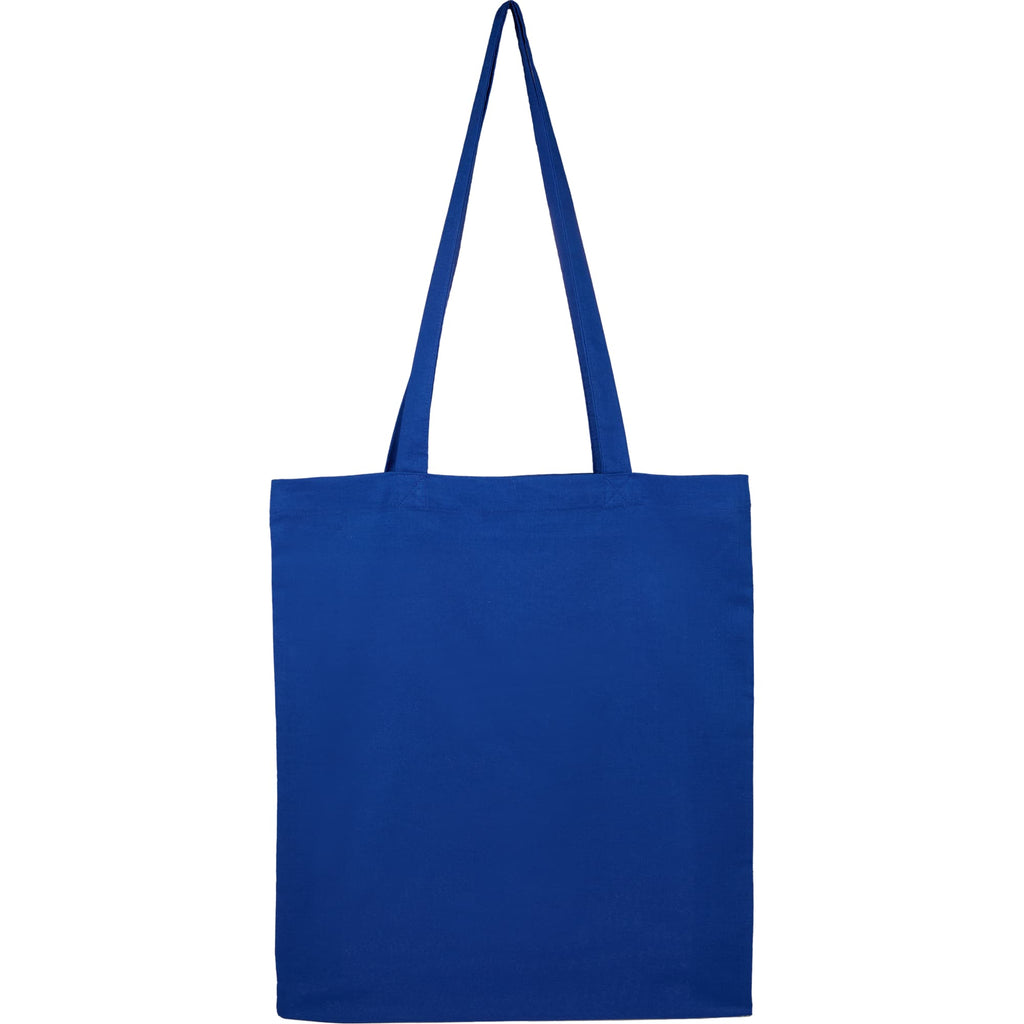 Carolina Slim Organic Cotton Tote, 4 oz - Royal - Back