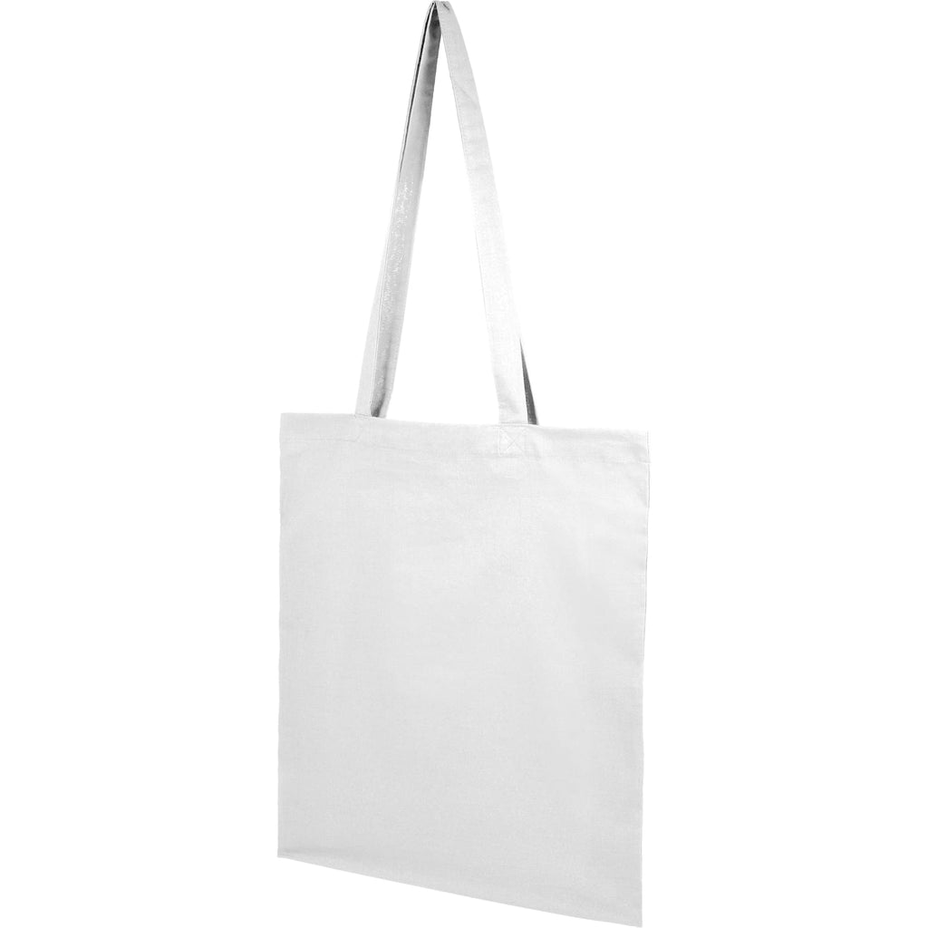 Carolina Slim Organic Cotton Tote, 4 oz - White - Left Angle