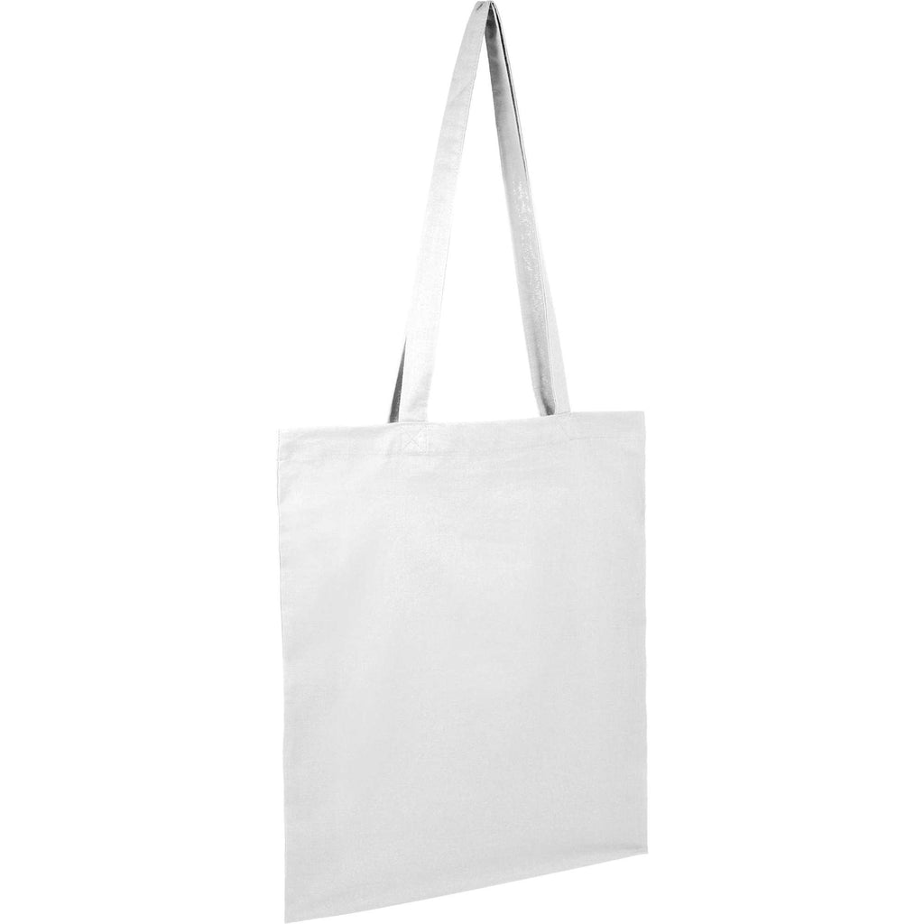 Carolina Slim Organic Cotton Tote, 4 oz - White - Right Angle