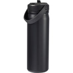 Carpo Insulated Straw Bottle, 20 oz - Black - Back 3