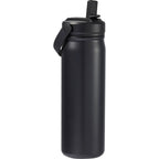 Carpo Insulated Straw Bottle, 20 oz - Black - Right Angle
