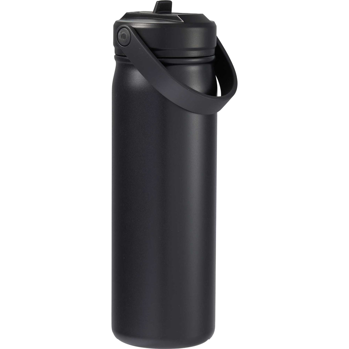 Carpo Insulated Straw Bottle, 20 oz Full Color - Black - Back 2