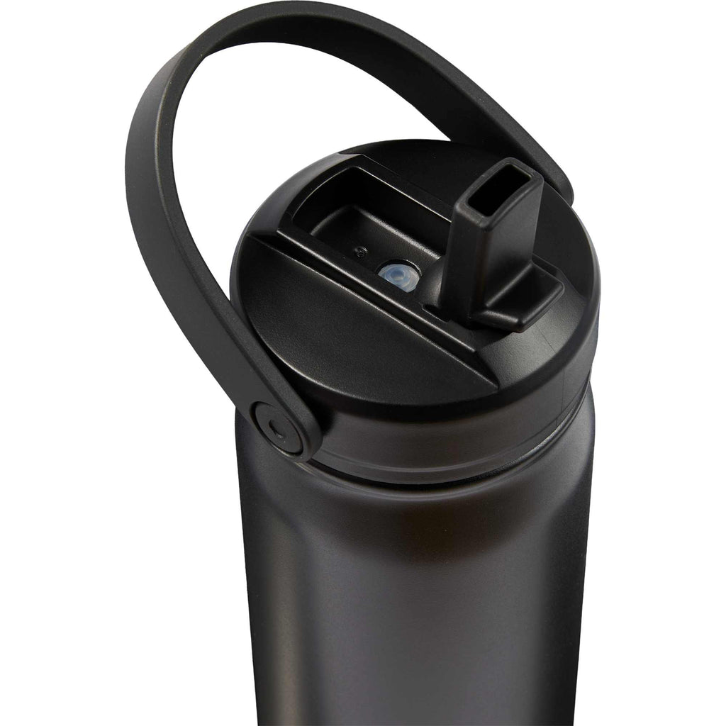 Carpo Insulated Straw Bottle, 20 oz Full Color - Black - Detail