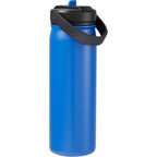 Carpo Insulated Straw Bottle, 20 oz Laser Engraving - Bay Blue - Back 2