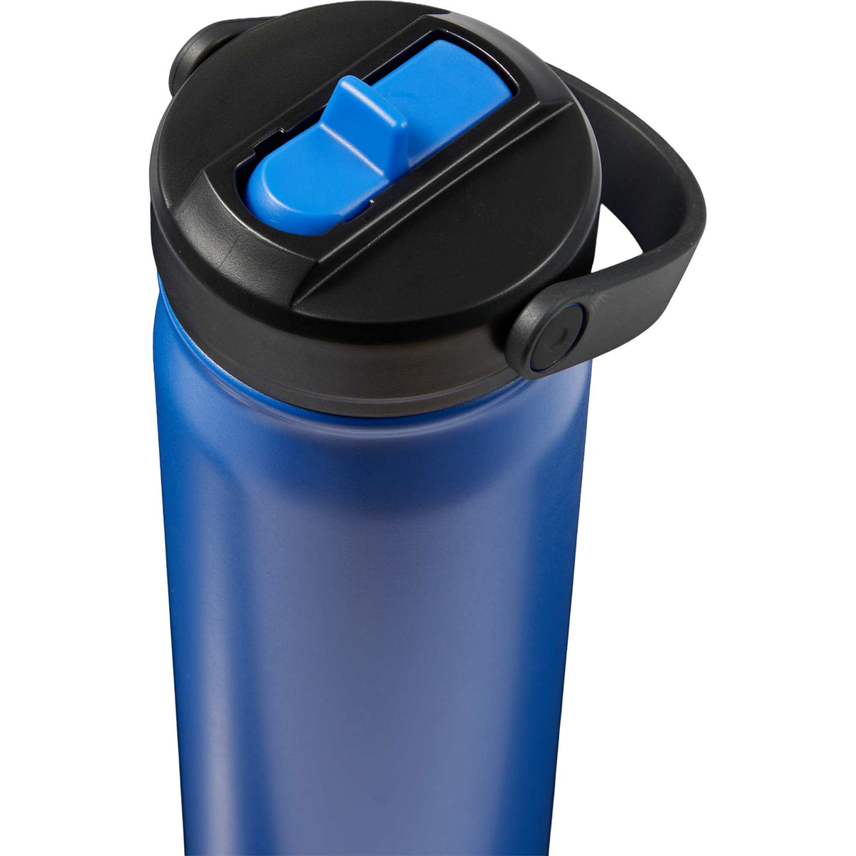 Carpo Insulated Straw Bottle, 20 oz Laser Engraving - Bay Blue - Detail 2