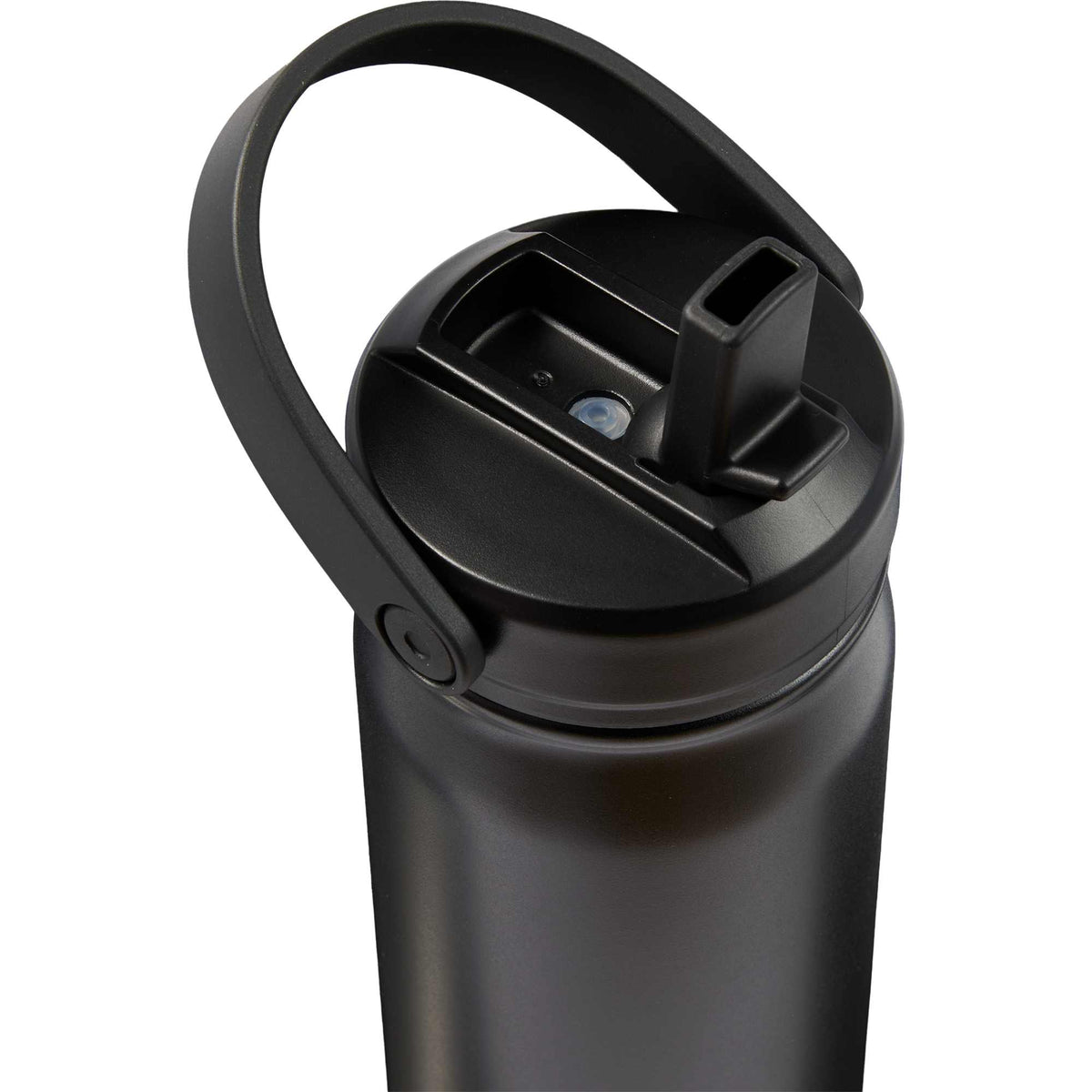 Carpo Insulated Straw Bottle, 20 oz Laser Engraving - Black - Detail