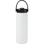 Carpo Insulated Straw Bottle, 20 oz Laser Engraving - White - Back