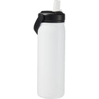 Carpo Insulated Straw Bottle, 20 oz Laser Engraving - White - Right Angle