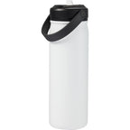 Carpo Insulated Straw Bottle, 20 oz - White - Back 3