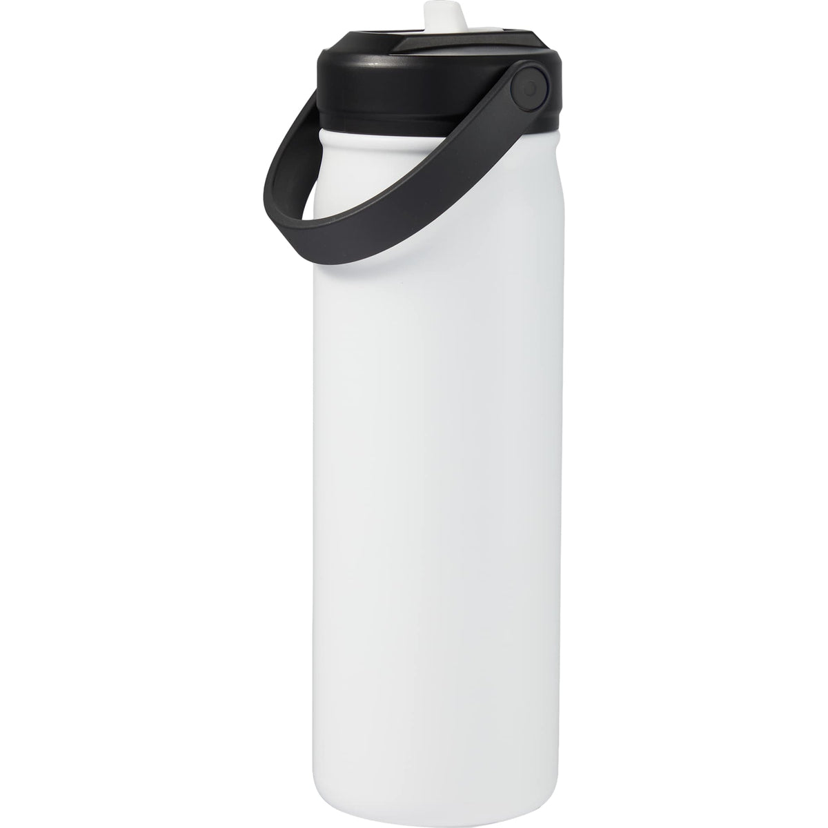 Carpo Insulated Straw Bottle, 20 oz - White - Back 3