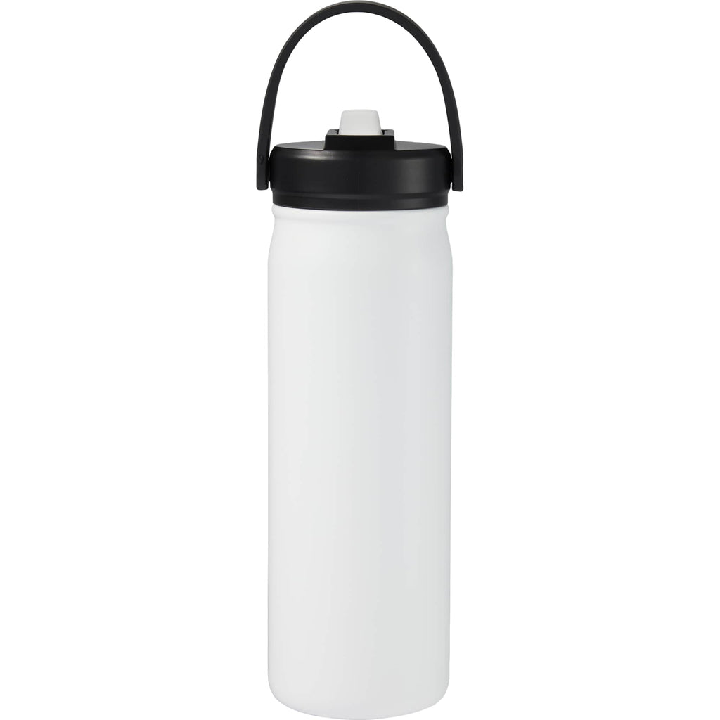 Carpo Insulated Straw Bottle, 20 oz - White - Back