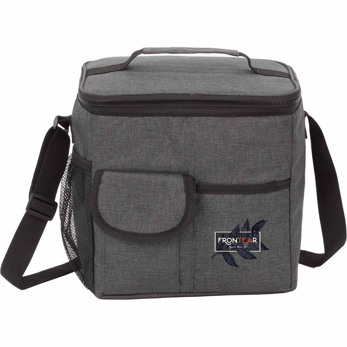 Carry-All Recycled Cooler for 18 Cans Transfer - Charcoal - Front