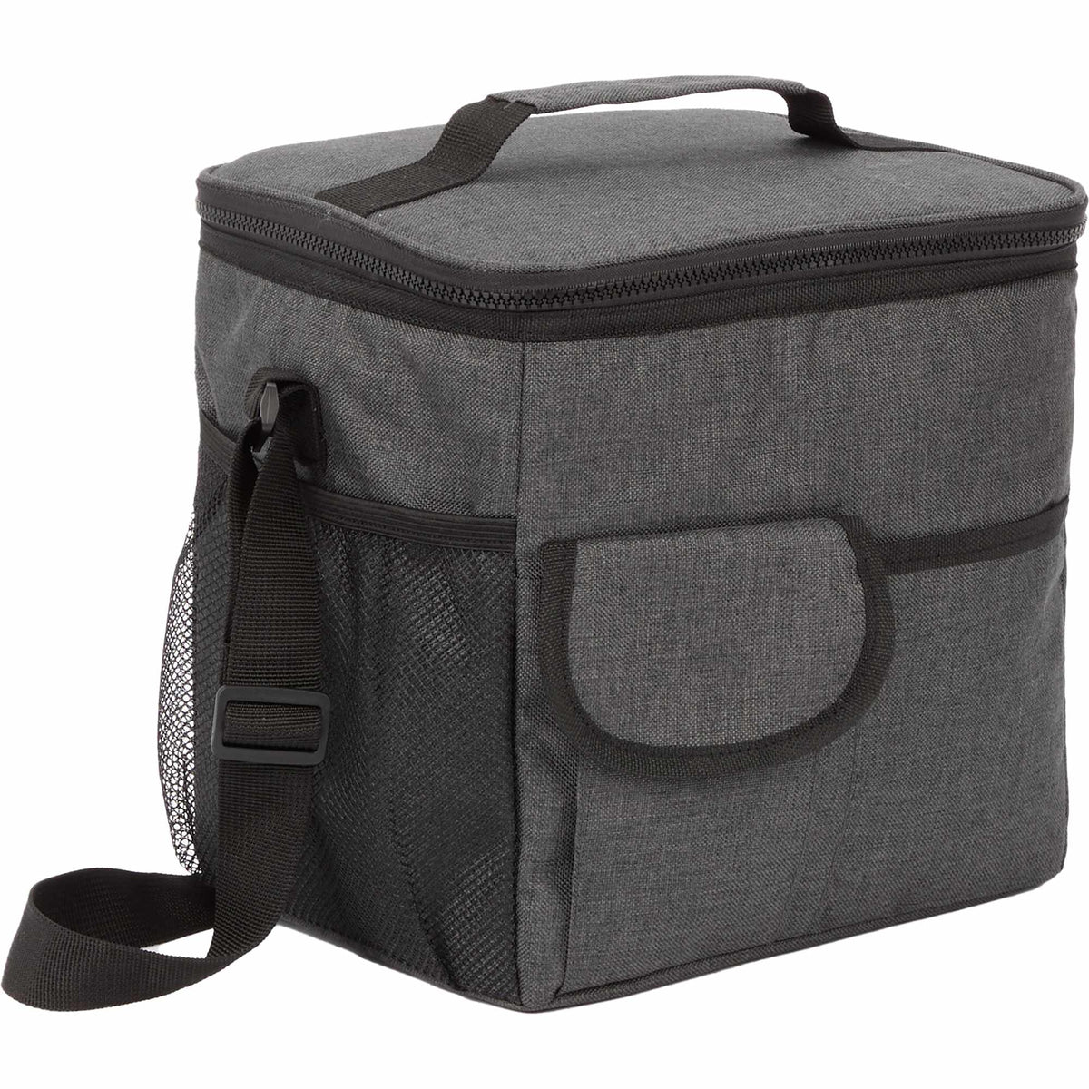 Carry-All Recycled Cooler for 18 Cans Transfer - Charcoal - Right Angle