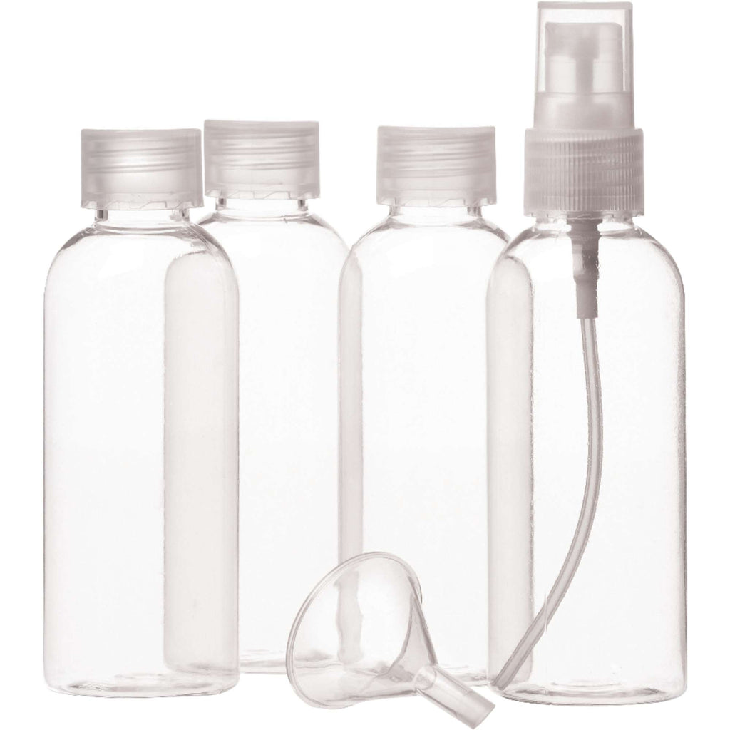 Carry-On Toiletry Bottle Kit with Clear Pouch - Clear - Photo