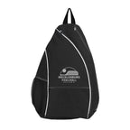 Carryall Backpack for Pickleball - Black - Silk Screen