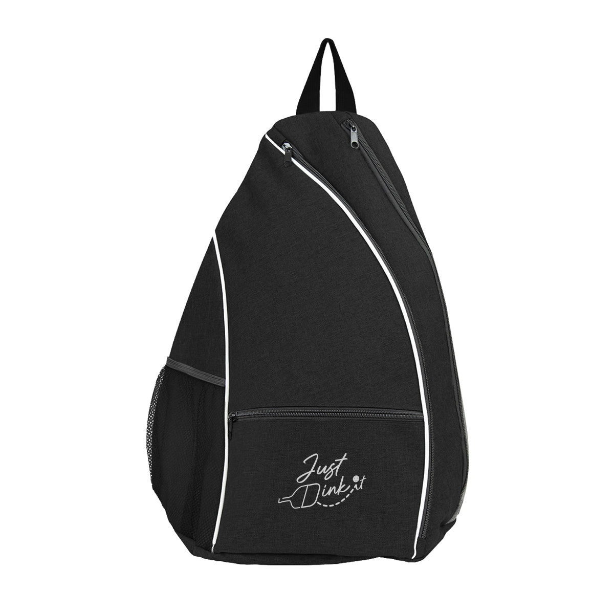 Carryall Backpack for Pickleball - Black - Silk Screen
