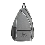 Carryall Backpack for Pickleball - Heather Gray - Silk Screen