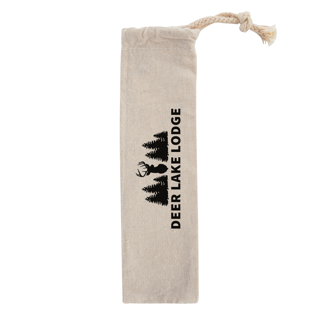 Carrying Pouch in Cotton - Natural - Silk Screen