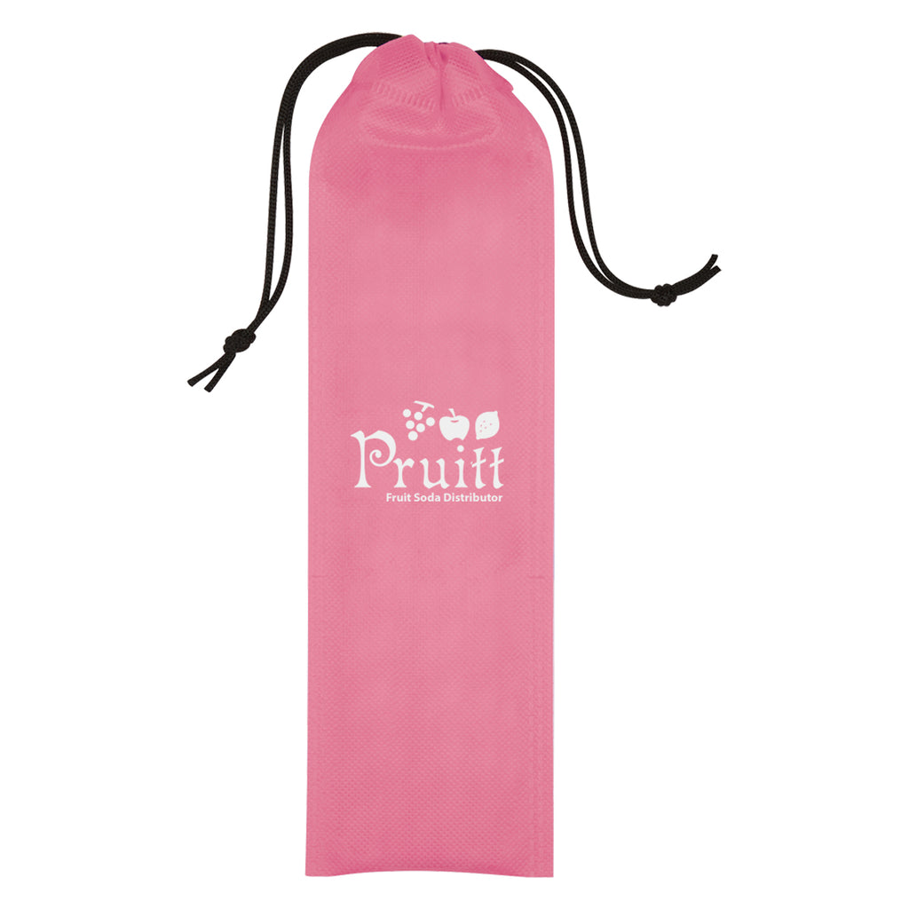 Carrying Pouch, Non-Woven - Pink - Silk Screen