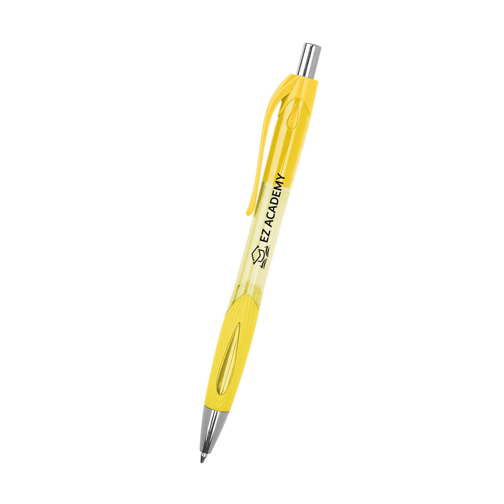 Carter Pen in Recycled ABS - Yellow - Silk Screen