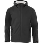 Cascade Lightweight Rain Jacket for Men Embroidery - Black - Front Flat