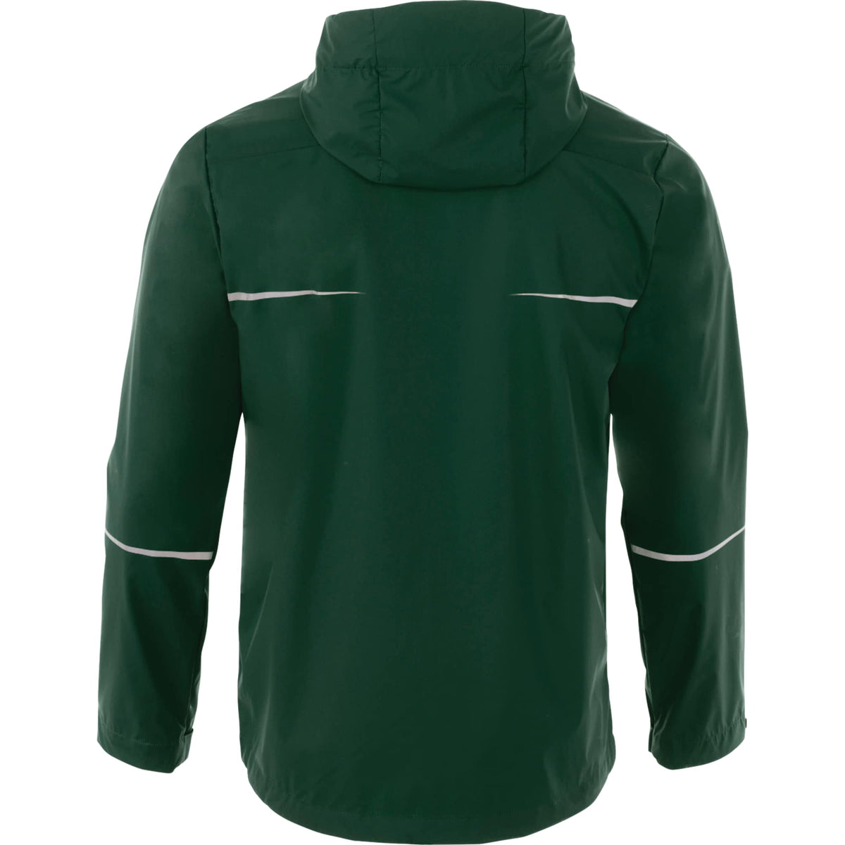 Cascade Lightweight Rain Jacket for Men Embroidery - Forest Green - Back Flat
