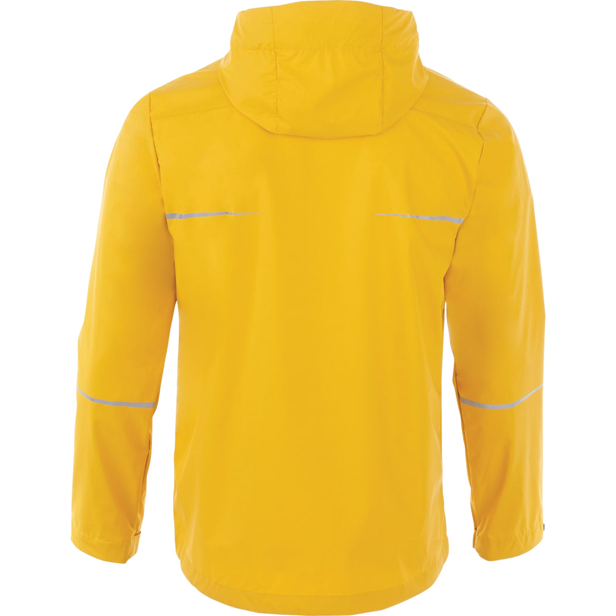 Cascade Lightweight Rain Jacket for Men Embroidery - Yellow - Back Flat