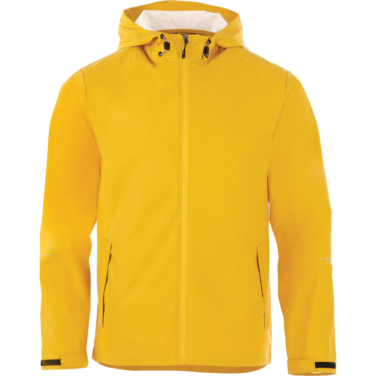 Cascade Lightweight Rain Jacket for Men Embroidery - Yellow - Front Flat