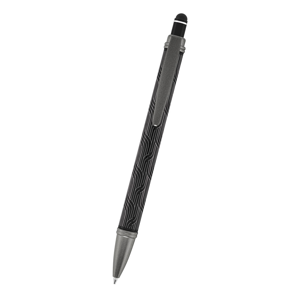 Cascade Pen in Recycled Aluminum - Black - Front