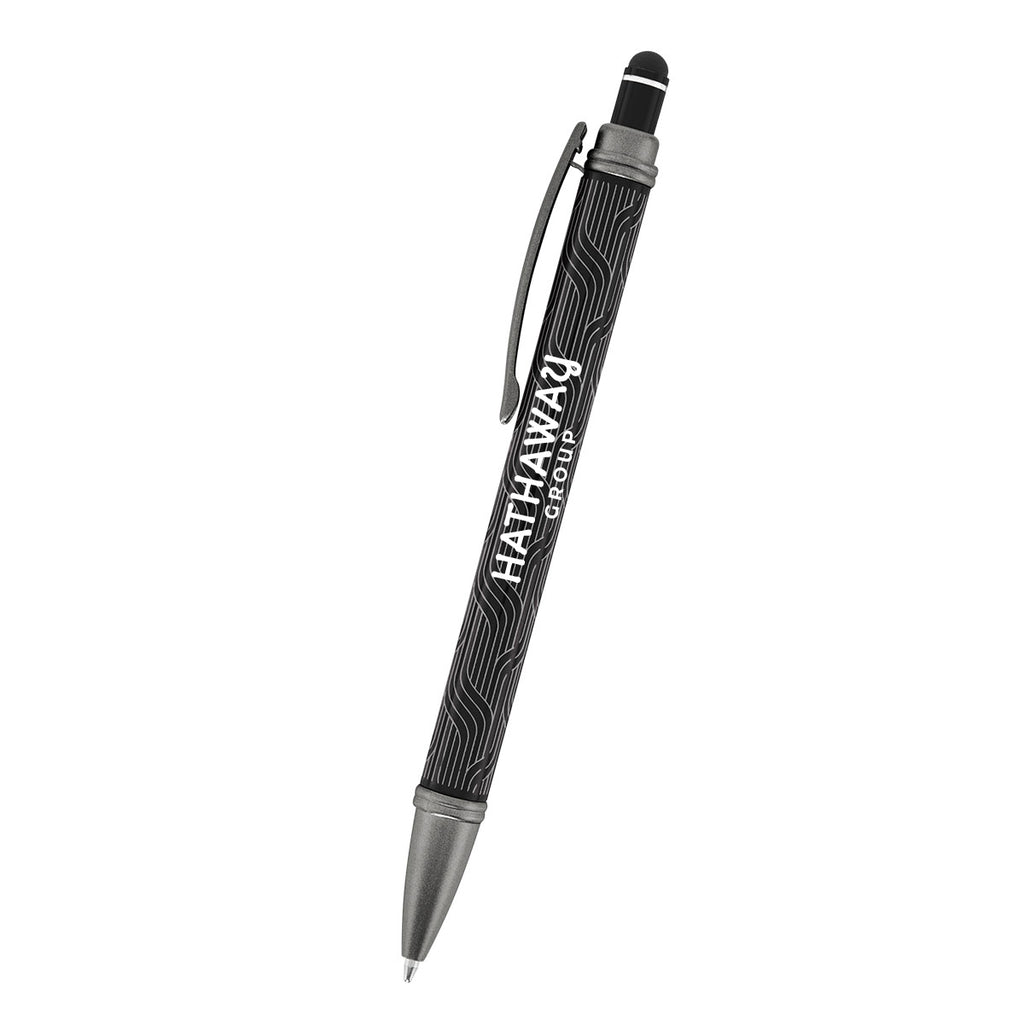 Cascade Pen in Recycled Aluminum - Black - Laser