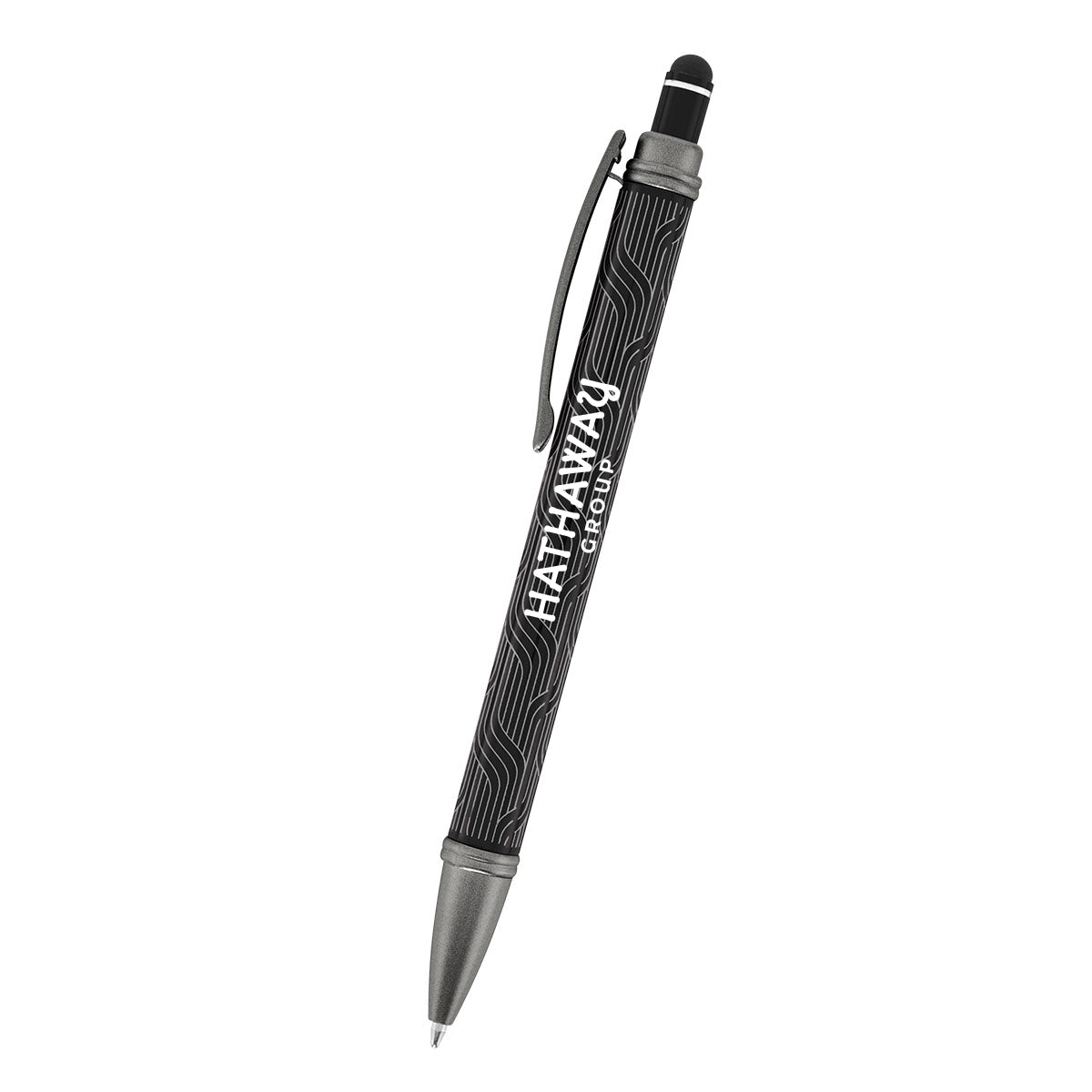 Cascade Pen in Recycled Aluminum - Black - Laser