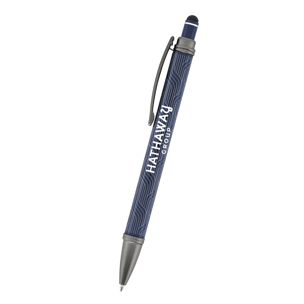 Cascade Pen in Recycled Aluminum - Dark Blue - Laser