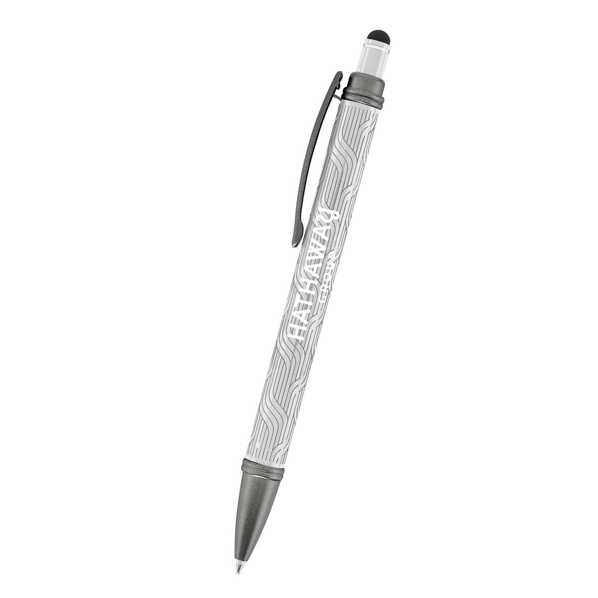 Cascade Pen in Recycled Aluminum - White - Laser
