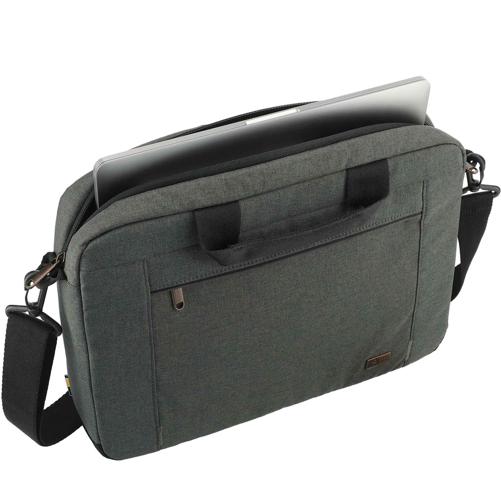 Case Logic Era Attache for 14 Inch Laptops Transfer - Charcoal - Right Angle Propped 2