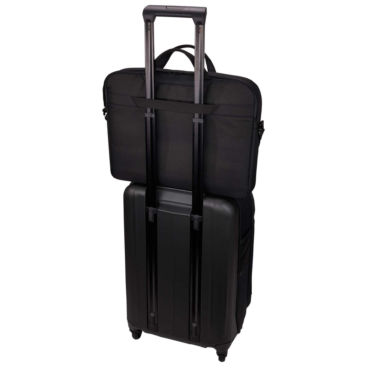 Case Logic Invigo Laptop Messenger Bag, 16 Inches Transfer - Black - Left Angle Propped