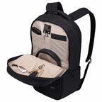 Case Logic Invigo Recycled Laptop Backpack, 16 Inch Transfer - Black - Left Angle Open