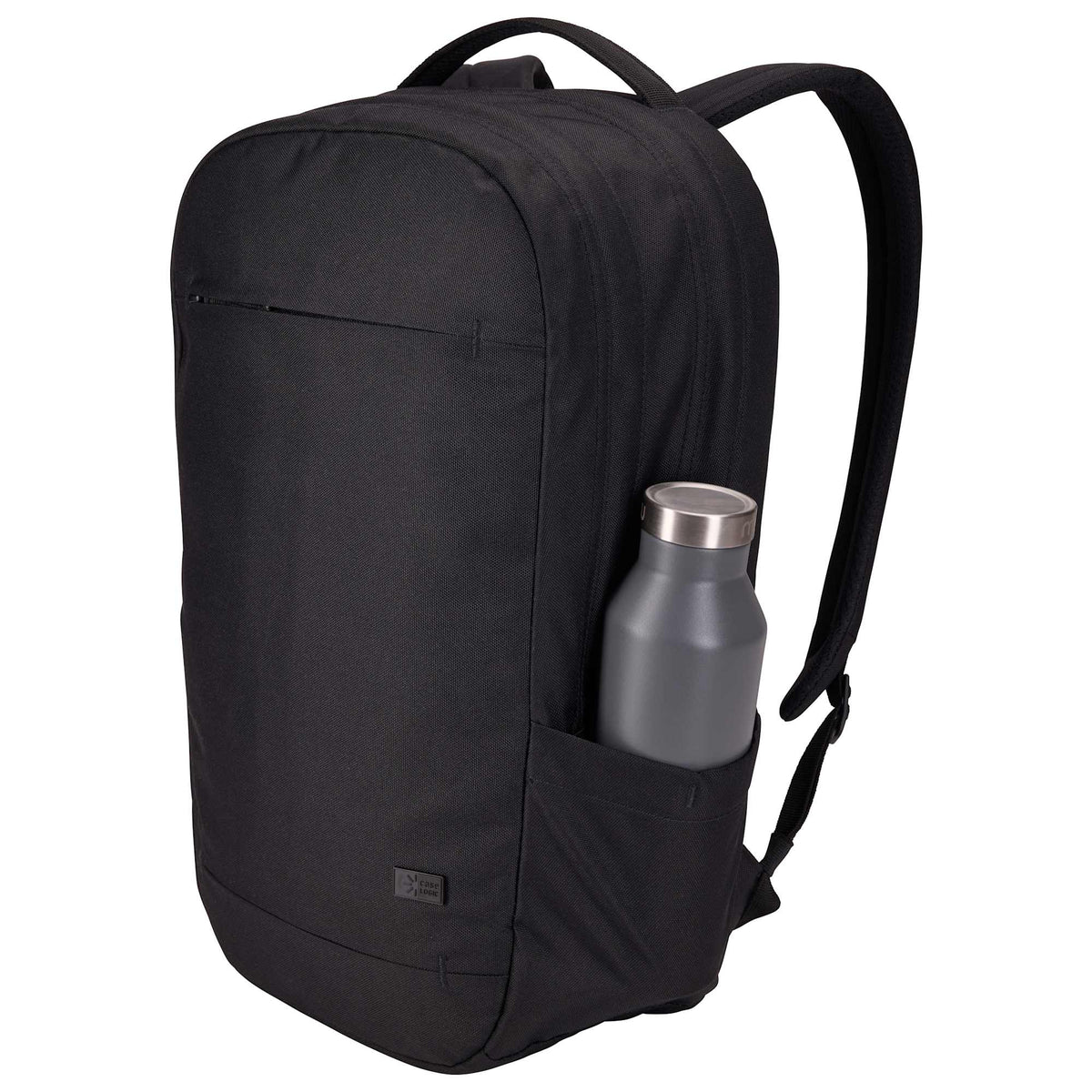 Case Logic Invigo Recycled Laptop Backpack, 16 Inch Transfer - Black - Left Angle Propped