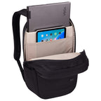 Case Logic Invigo Recycled Laptop Backpack, 16 Inch Transfer - Black - Right Angle Open