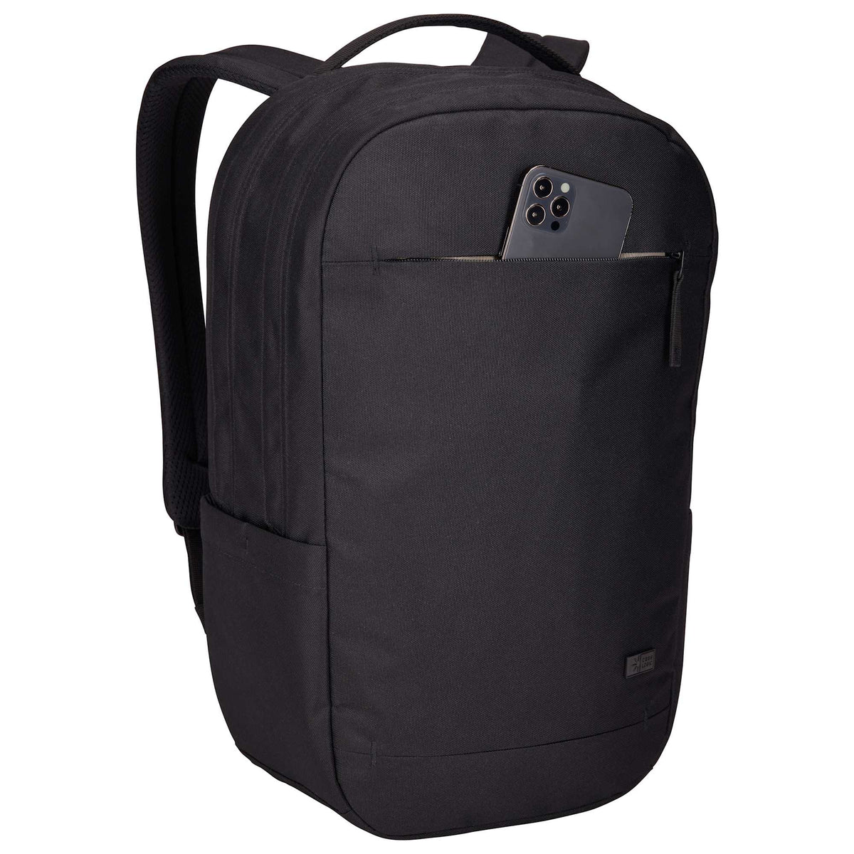Case Logic Invigo Recycled Laptop Backpack, 16 Inch Transfer - Black - Right Angle Propped