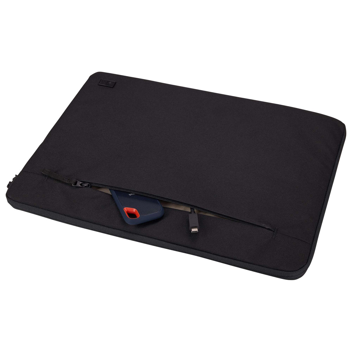 Case Logic Invigo Recycled Sleeve for 16 Inch Laptops Transfer - Black - Left Angle