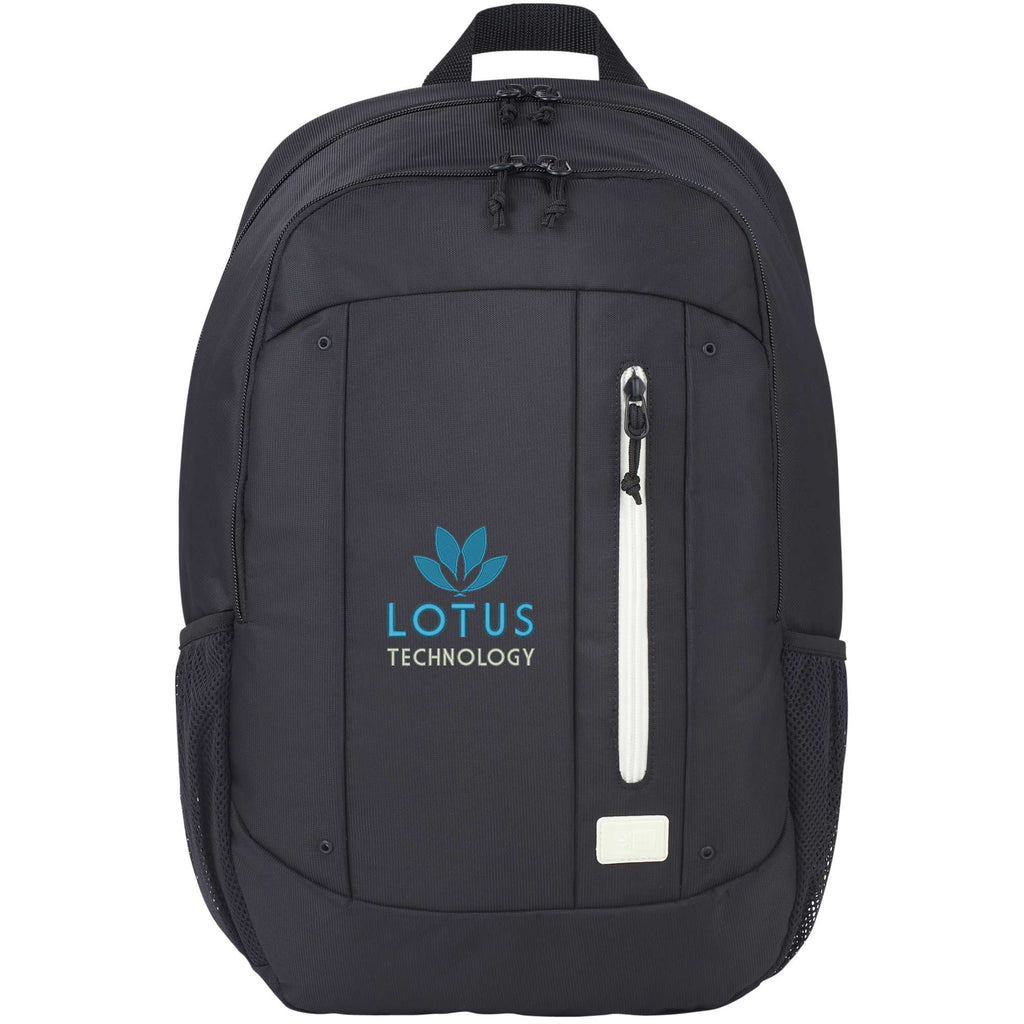 Case Logic Jaunt Recycled Backpack for 16 Inch Laptops Transfer - Black - Front