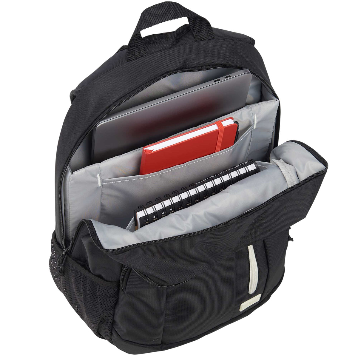 Case Logic Jaunt Recycled Backpack for 16 Inch Laptops Transfer - Black - Right Angle 2