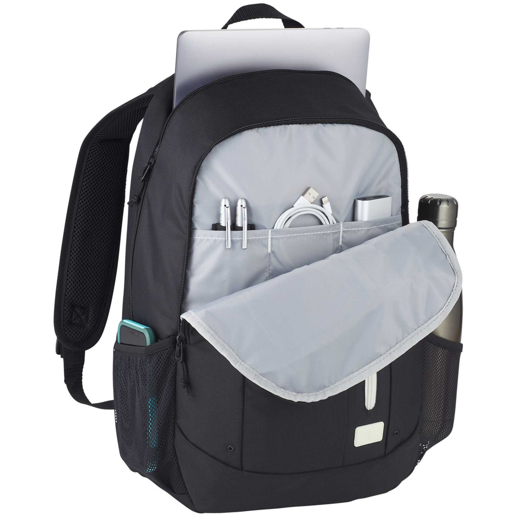 Case Logic Jaunt Recycled Backpack for 16 Inch Laptops Transfer - Black - Right Angle 3