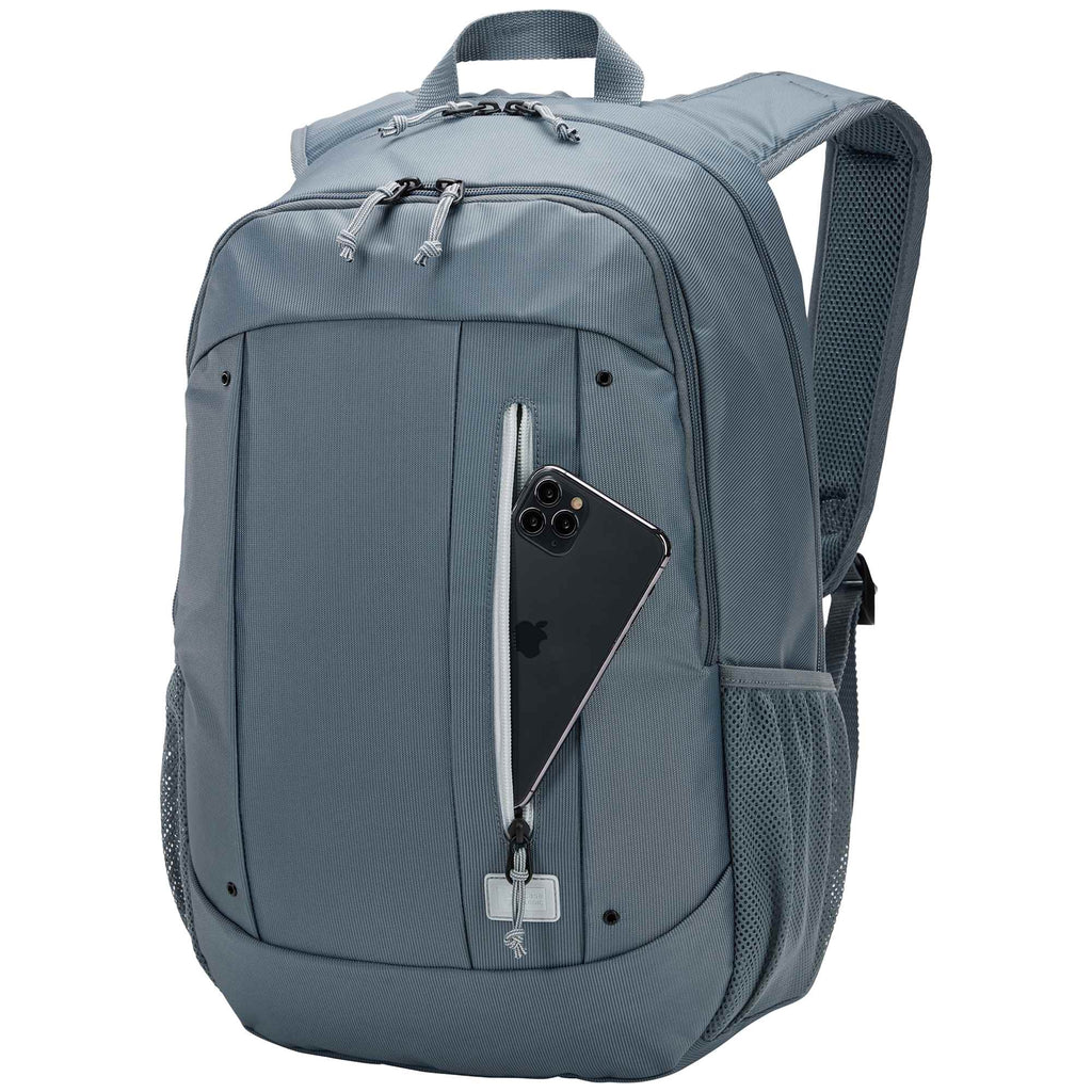 Case Logic Jaunt Recycled Backpack for 16 Inch Laptops Transfer - Gray - Left Angle 2