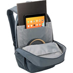 Case Logic Jaunt Recycled Backpack for 16 Inch Laptops Transfer - Gray - Right Angle Open 2