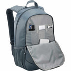 Case Logic Jaunt Recycled Backpack for 16 Inch Laptops Transfer - Gray - Right Angle Open