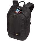 Case Logic Key Laptop Backpack, 16 Inch Embroidery - Black - Left Angle 2