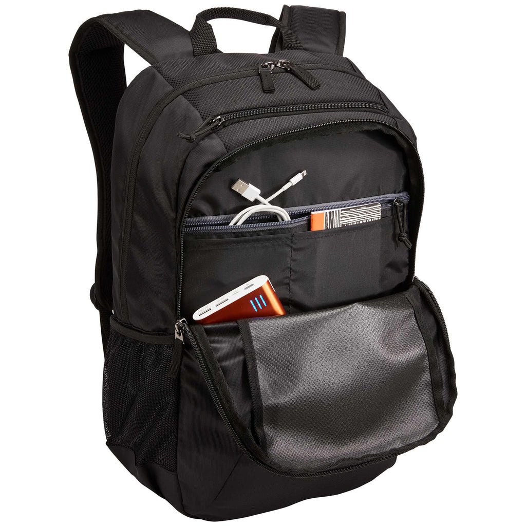 Case Logic Key Laptop Backpack, 16 Inch Transfer - Black - Right Angle Open