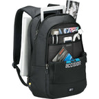 Case Logic Laptop and Tablet Backpack, 16 Inch Embroidery - Black - Front