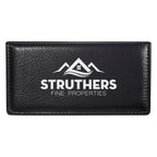 Case of Sticky Notes with Calendar, Leather Look - Black - Silk Screen